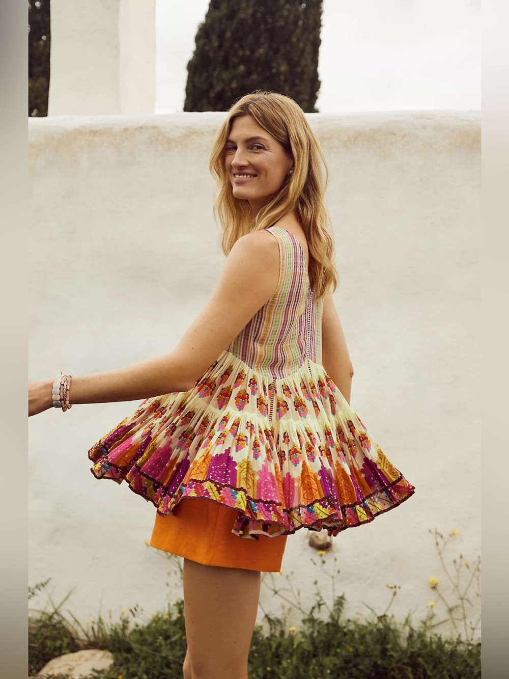 NWT Anthropologie Lorelai Swing Blouse By Tanvi Kedia Size S